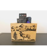 Remote Control Holder / Elk in woods  décor a great housewarming gift  - £12.81 GBP