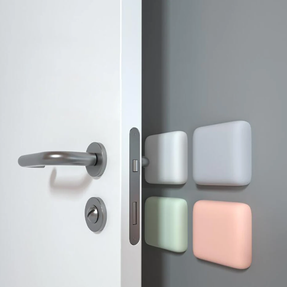 Sporting Door Stopper Silicone Handle Bumpers Self Adhesive Deurstopper Protecti - £23.38 GBP