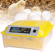 Egg Incubator, 48 Eggs Digital Incubator with Fully Automatic Egg Turning and Hu - £84.91 GBP