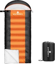 Sleeping Bag Anngrowy Camping Sleeping Bags For Adults Kids Cold Weather... - £38.70 GBP