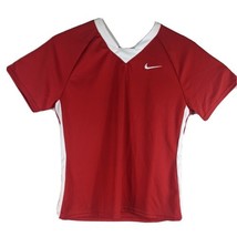 Womens Medium Red Workout Shirt Nike Dri Fit Medium - $15.21