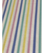 Baby Quilt fabric Stripes Pastel Blue, Pink, Yellow, Mint Springs Indust... - £35.17 GBP