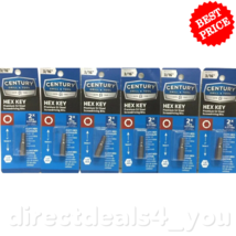 CENTURY DRILL &amp; TOOL #68462 Hex Key 3/16&quot;  Screwdriver Bits Pack of 6 - £28.93 GBP