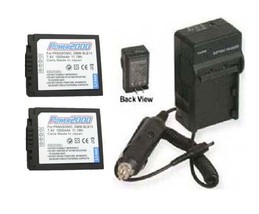 Two DMW-BLB13 Batteries + Charger For Panasonic DMC-G1 DMC-G1A DMC-G1K DMC-G1R - £36.01 GBP