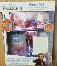 Disney FROZEN 2 Sleep Set Body Lotion Mask Stickers Door Hanger BUNDLE L... - $15.34