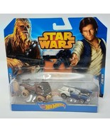 Mattel Hot Wheels Star Wars Die Cast Car Two-Pack Han Solo + Chewbacca N... - £5.18 GBP