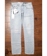 Armani Exchange $170 A|X J13 Mens Slim Fit LT Blue Scraped 100% Cotton J... - $76.75 CAD