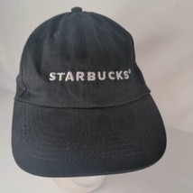 Starbucks Coffee Employee Hat | Black Cotton | Strapback Baseball Cap - £11.79 GBP