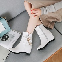 Ankle Boots Women Fashion Platform Punk Boots Wedge Shoes for Women Sexy Round T - £57.89 GBP