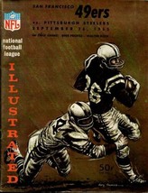 S.F. 49ERS Vs Pittsburgh Steelers 9/26/1965 PRGM-NFL Vg - £54.27 GBP