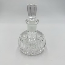 WATERFORD CRYSTAL Vanity Round Perfume Bottle &amp; Stopper 4 5/8 in Irish Cut - $67.50