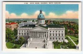 State House Building Columbia South Carolina Linen Postcard Unused Vintage NC - £9.23 GBP