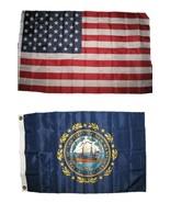 AES 2x3 2&#39;x3&#39; Wholesale Lot Combo: USA American w/State of New Hampshire... - $12.91 CAD