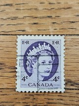 Canada Stamp Queen Elizabeth II 4c Used Cancel 347 - $18.45 MXN