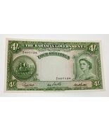 Billete De 4 Shillings De 1953 De Las Bahamas En Condición XF P #13 - $5,022.37 MXN
