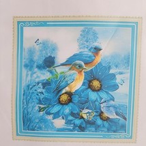 Stamped Cross Stitch Embroidery Starter Kit, 11ct Blue Bird 23.6x23.6 inch - $12.85