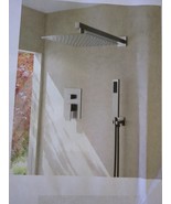 Modern Rainfall Shower Head + Handheld Sprayer + Mixing Valve  10 Inch S... - €127,55 EUR