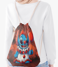 Stitch Pennywise Horror Clown Halloween Drawstring Bag | Free Ship - $412.43 MXN
