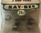 Kay-Bee 3 Amp Fuses Ho Scale Model Train Accessories - £2.32 GBP