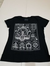 TMNT Teenage Mutant Ninja Turtles Technodrome T-shirt XL Black New Women&#39;s Loot - £12.58 GBP