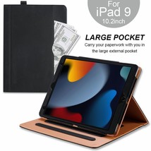 Ipad 10.2 Inch Smart Case For 2021 Apple Ipad 9Th. Gen Soft Leather Stand Cover - £42.99 GBP