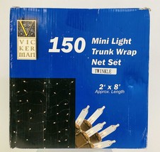 Vickerman 2&#39;x8&#39; Clear Mini Net Style Tree Trunk Wrap Christmas Lights~Br... - €27,96 EUR