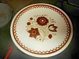 Royal China Cavalier Ironstone Brown Flower Bread Plate Salad Plate Side... - $9.50