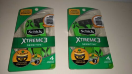 Schick Xtreme 3 Blades Sensitive Disposable Razors 8 ct  New - £10.15 GBP