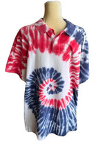Polo Ralph Lauren NWT Red White Blue Big Tall Tie Dye Pique Polo Shirt $... - $74.97