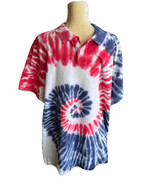 Polo Ralph Lauren NWT Red White Blue Big Tall Tie Dye Pique Polo Shirt $... - £58.95 GBP