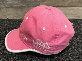 Callaway Golf Women&#39;s Pink White St. Croix National Adjustable Strapback Hat - - £12.36 GBP