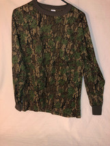 NWOT&#39;s Military Style TreBark Pattern Long Sleeve Light Sweater T-Shirt ... - £19.08 GBP