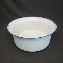 Christianshavn Blue Dansk Bistro Souffle Casserole Dish Portugal 8&quot; No Lid - £19.70 GBP