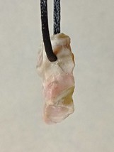 Raw Pink Mixed Flint Necklace - $39.00