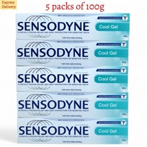 5 x 100g Sensodyne Cool Gel Proven Relief For Sensitive Teeth Express Shipping - £55.31 GBP