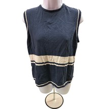 Pendleton Sweater Women Size L Black Cable Knit sleeveless sweater vest ... - $437.06 MXN