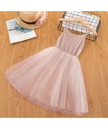 Girls Children Toddler Spaghetti Strap Sleeveless Princess Tulle Sundress_ - £11.99 GBP