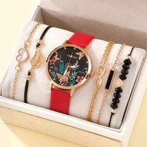 Women Casual Leather Watches Red - £6.44 GBP