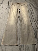 Energie Jeans Women’s 13 Light Gray Flare Denim Pants Y2K Embroidered Po... - $28.60 Energie Jeans Women’s 13 Light Gray Flare Denim Pants Y2K Embroidered Po... - $28.60