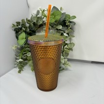 Starbucks Copper Gold Studded 16 oz Tumbler 50th Anniversary Limited Edi... - $24.47