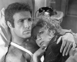 Funny Lady 1975 Barbra Streisand rests head on James Caan chest 8x10 inch photo - £8.48 GBP