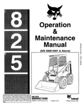 Bobcat - 825 Skid Steer Loader Technical Workshop &amp; Operator Instruction... - €8,66 EUR