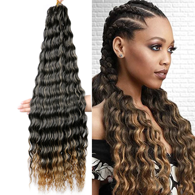 Saisity Bohemia Synthetic Crochet Hair Extensions Afro African Curls Bra... - £8.72 GBP+