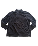 Eddie Bauer 3XL Black Half-Zip Pullover Long Sleeve Fleece 100% Polyeste... - $311.57 MXN