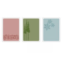 Sizzix Tim Holtz Texture Fades Alterations Collection Christmas Embossing Folder - £23.68 GBP