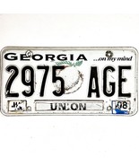 2008 United States Georgia Union County Passenger License Plate 2975 AGE - €12,88 EUR