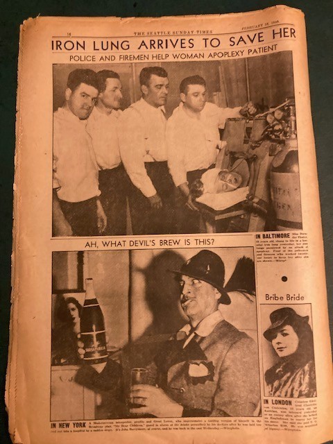 February 1940 Seattle Sunday Times Radio Newsreel Magazine Vatican-WW2 Item image 3