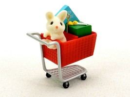 &quot;Hoppy Holidays&quot;, Hallmark Keepsake Ornament, Bunny In A Shopping Cart, 1989 - £11.48 GBP