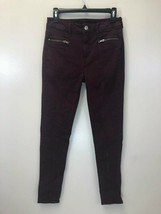 American Eagle Burgundy Hi-Rise Jegging Pant, Zipper Pockets, Size 4, EUC - $11.25