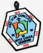 Vintage 1980 SCIA Conclave Host Quapaw OA Order Arrow WWW Boy Scout Camp... - $10.52